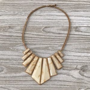 Super cute gold and cream necklace